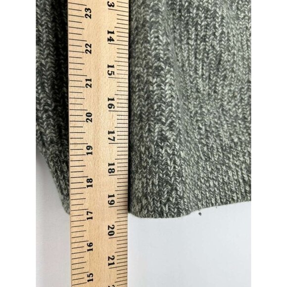 Everlane GIRLS M Half-Zip Chunky Knit Sweater 100% Wool Sweatshirt Pullover - Picture 6 of 10